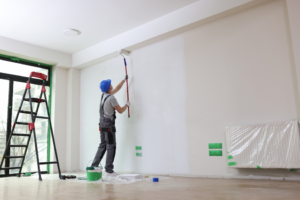 a person repainting their home’s interior